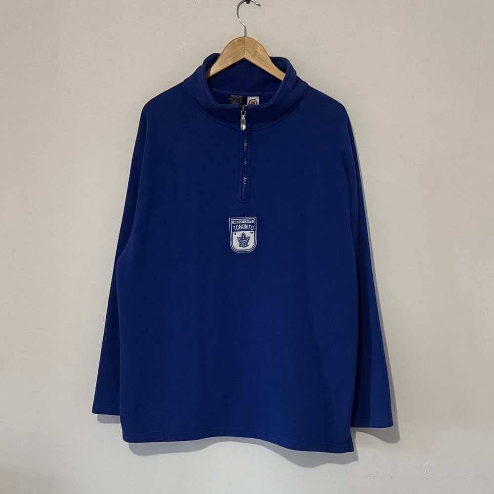 Vintage Toronto Maple Leafs Quarter Zip Sweater / NHL / Nike